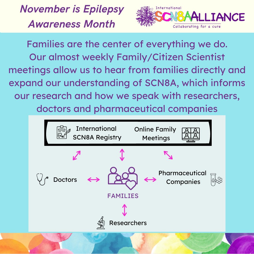 SCN8AAlliance's tweet photo. We are learning that SCN8A is a highly complex disorder. Our community comes together in online, weekly meetings to discuss our experiences and SCN8A research. Our highly engaged community is fueling progress for #SCN8A. #SCN8Aawareness #CureSCN8A https://t.co/rN2MB4o1oy