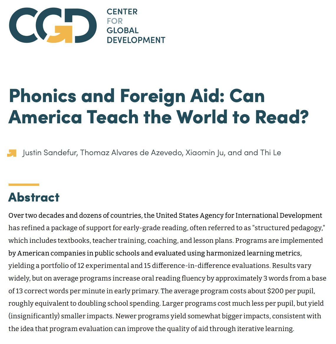 Justin Sandefur tweet media