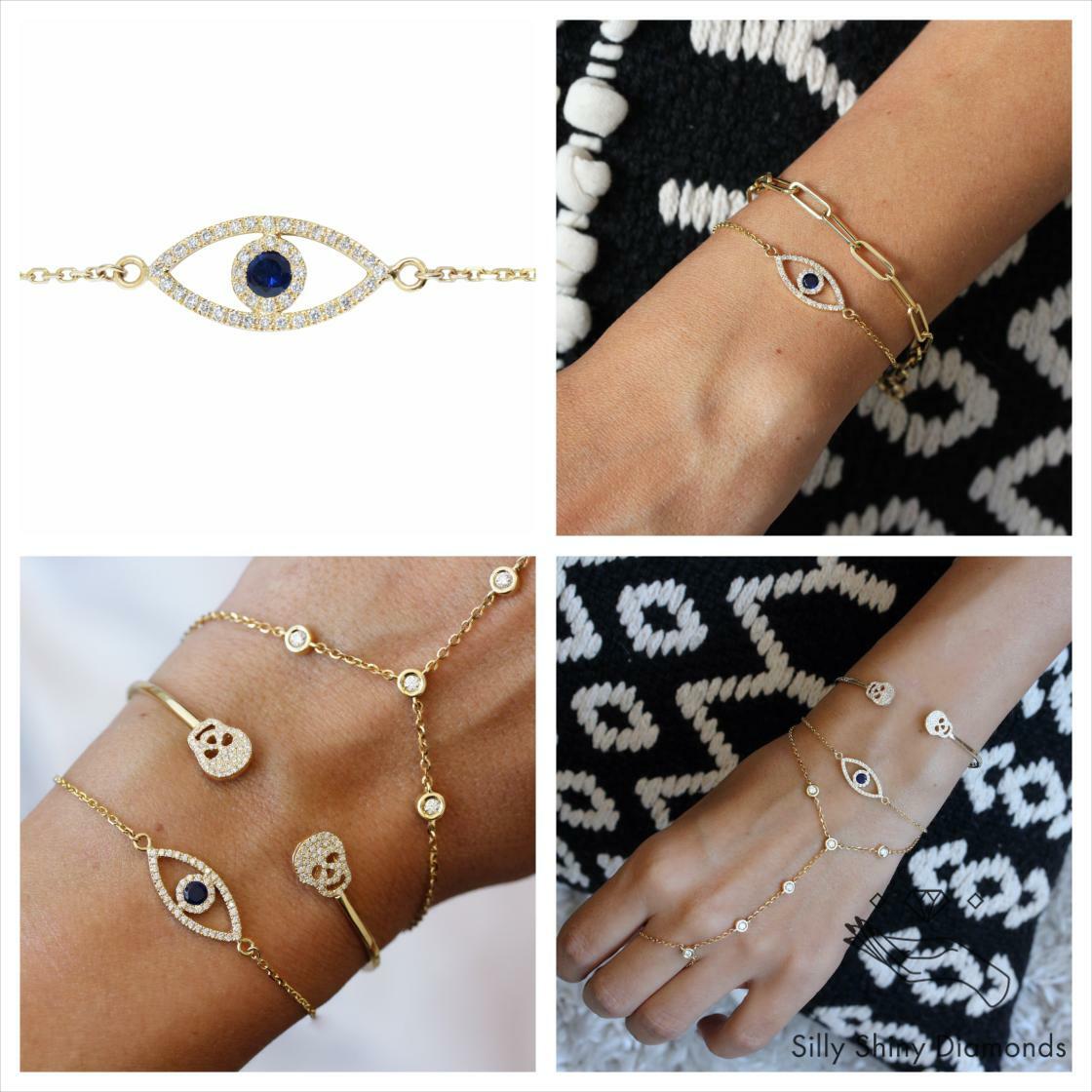 SillyShiny's tweet image. Wrap your wrist in diamond delight Evil Eye Sapphire &amp;amp; Diamonds Bracelet 
Order here sillyshiny.com/products/evil-…
#BraceletEnvy #goldbracelet