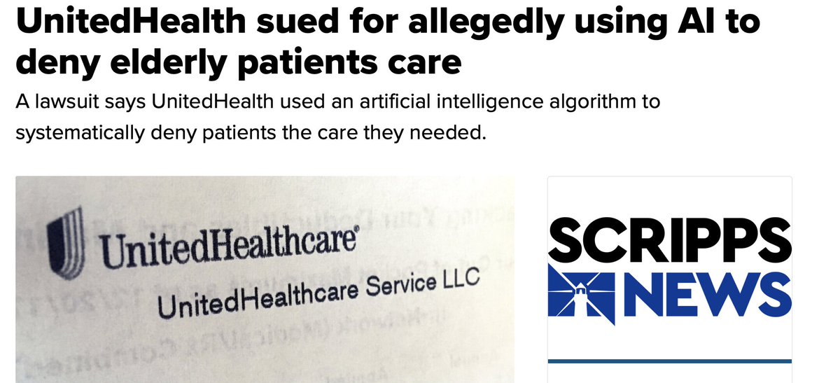 indrajeetswain's tweet image. AI Alert! A lawsuit against UnitedHealth over a faulty AI model shows why thorough testing is vital. Let's commit to ethical, accurate AI. #DataScience #AIethics #ModelTesting