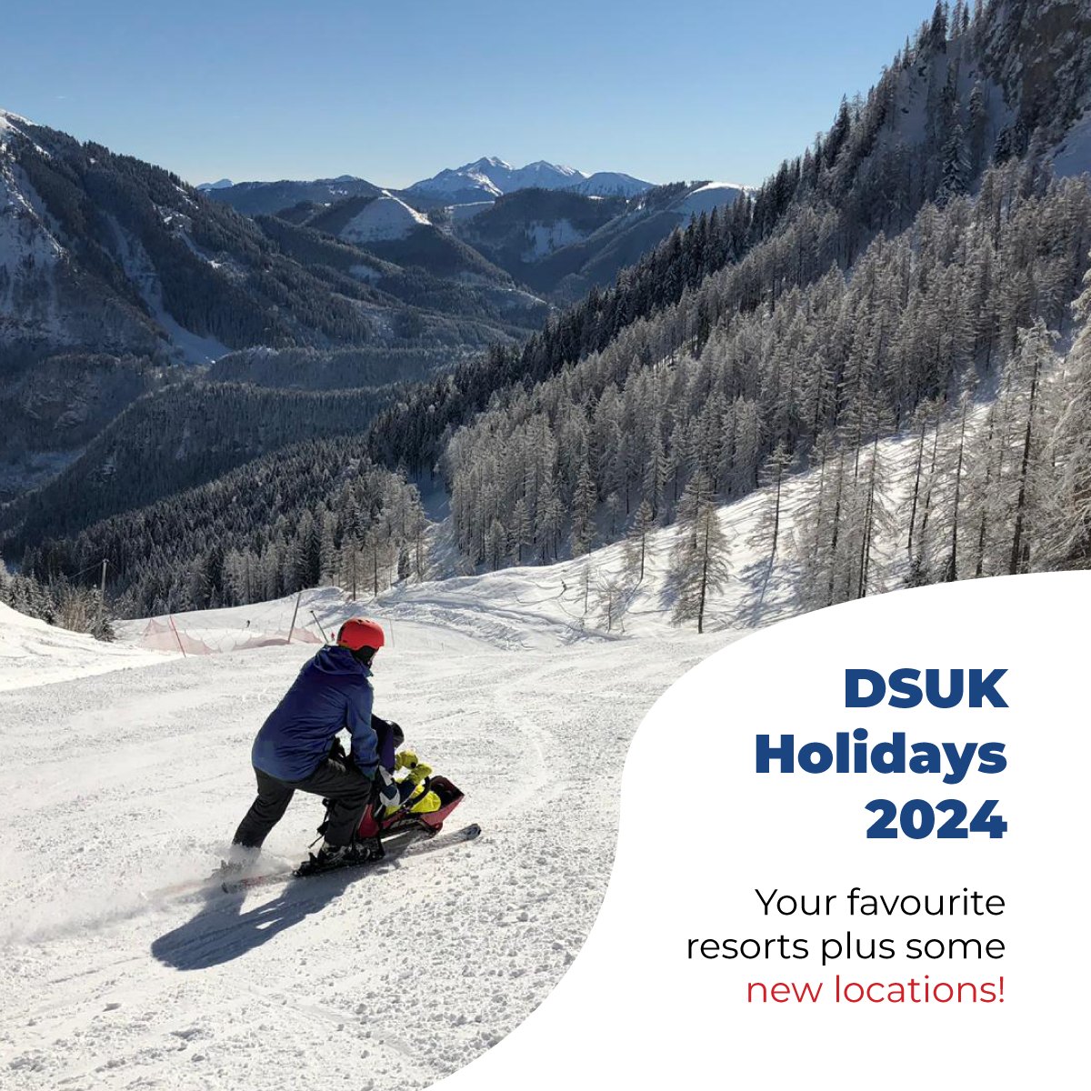 dsuksnowsport's tweet photo. We are delighted to tell you that the DSUK 2024 adaptive holiday dates are now open for general sale. Head over to our page to find out all you need to know about your favourite resorts, as well as some new destinations.
https://t.co/aXoiu9phUY
#AdaptiveSnowsports #PowerOfPowder https://t.co/fnWZqTxwPY