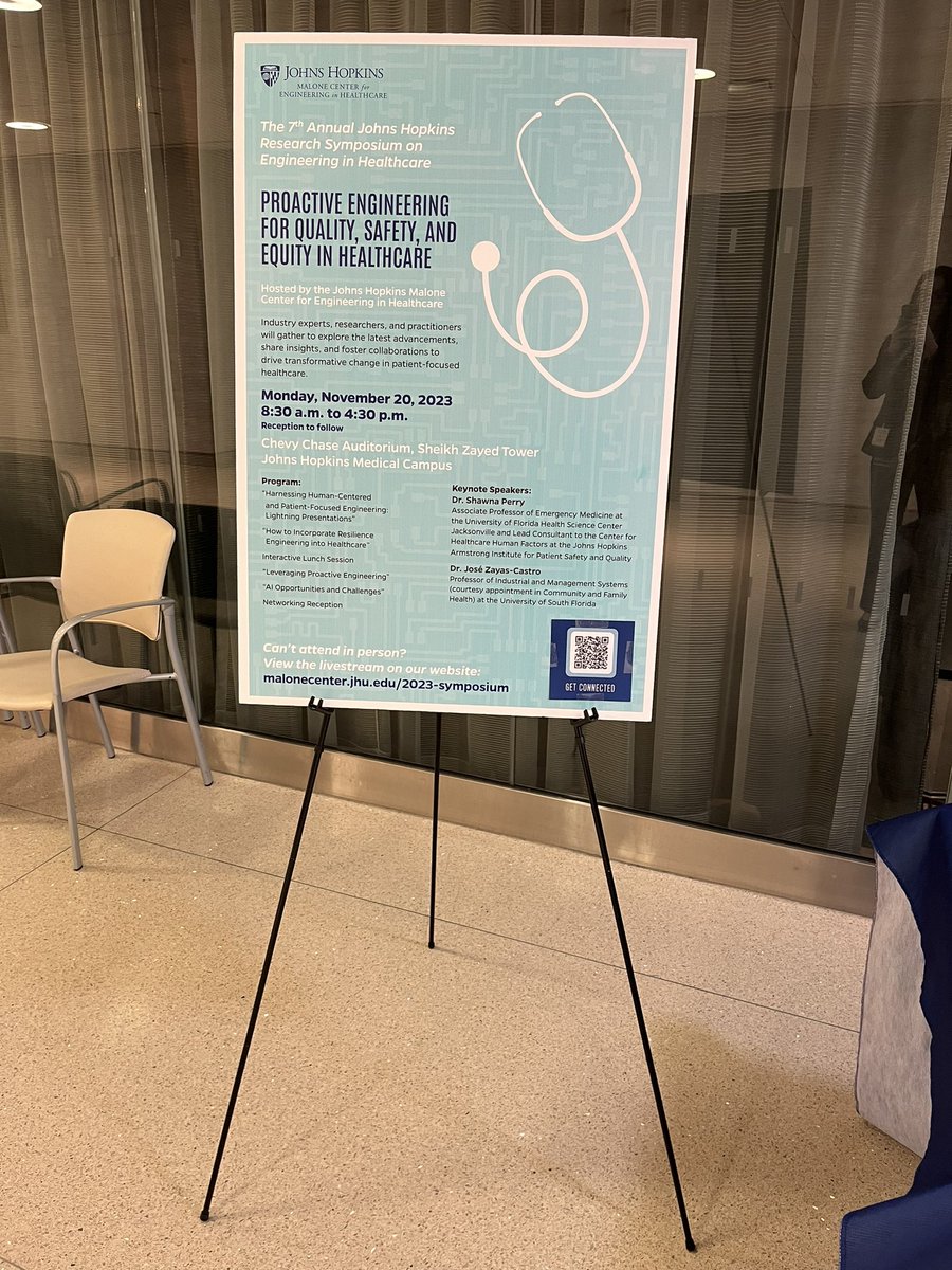 alystraussMD's tweet photo. The Malone Center of Engineering in Healthcare Symposium is starting! Very excited to hear the amazing talks and meeting some amazing people across @HopkinsMedicine and @HopkinsEngineer @JHUMCEH @AysePGurses @tpurnell1908 @SethShayMartin @KathyMcDonald @KimiaGhobadi @mdredze https://t.co/LrxGvIGbnG