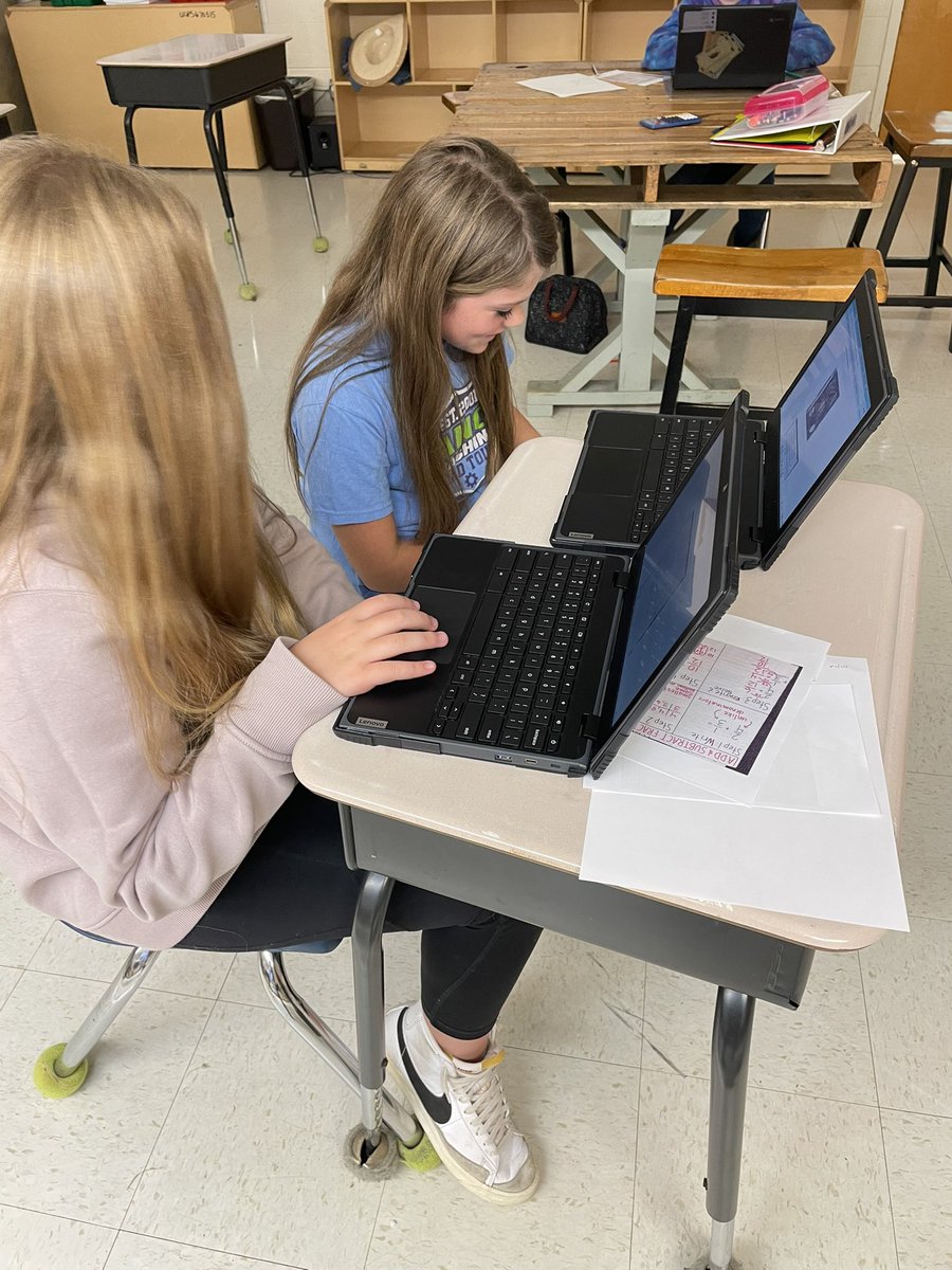 ProspectESNC's tweet photo. #resilientproblemsolvers in 5th grade! Students working on a fraction Escape Room! #UCPSPOG #TeamUCPS @AGHoulihan @UCPSNC https://t.co/c7oZW61mIT