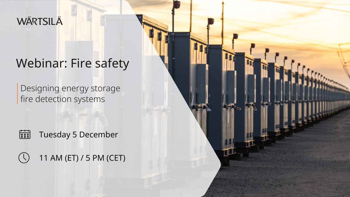 Join Paul Hayes from <a href="/hillercompanies/">The Hiller Companies</a> and our experts Chris Croves + Mishaal SyedNaveed as they discuss battery #energystorage fire detection and design features for safe global projects. 🔋

Register for the free <a href="/AtaInsights/">Ata Insights</a> webinar here: my.atainsights.com/en/webinar/web…

#BatterySafety