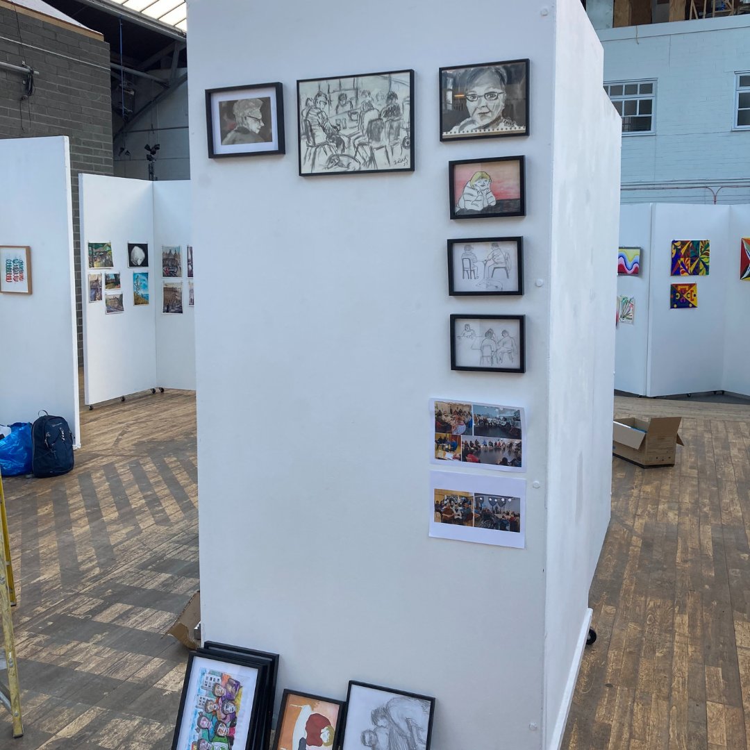 ootbdrillhall's tweet photo. Nearly ready for opening! 🎉

@ArtSquatProject &amp; Art for Grown Ups have had a busy morning in setting up for their new exhibition #CreativeSilence.

We think it looks great! 🥰

📅 Tue 21st - Fri 24th Nov
⏲️ 10am - 5pm
🎫 Free entry

Find out more. ↩️

➡️ https://t.co/zg0qzbVyUR https://t.co/eZZqUaBLQb