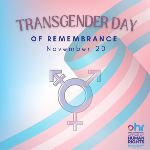 PGCOHR's tweet photo. On this Transgender Day of Remembrance, we honor the lives lost and stand united in the fight against violence. Let us remember, advocate, and strive for a world where every transgender individual can live free from fear and discrimination. #TDoR https://t.co/rBXKgkSH65