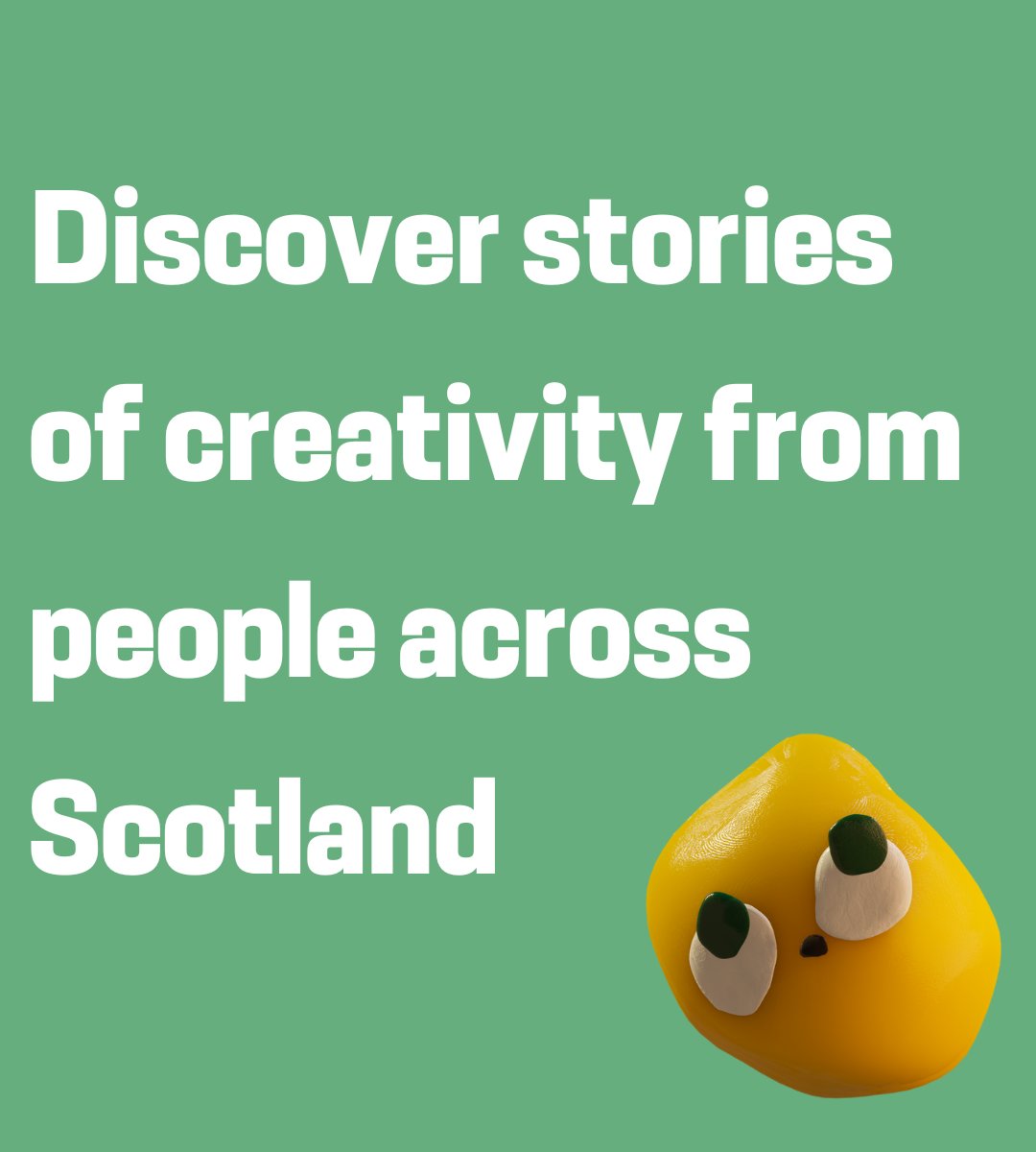 At #OurCreativeVoice, we are passionate about sharing the stories of #creative people across #Scotland. 👏 Do you have a story to share? Find out more: bit.ly/3F21ofj