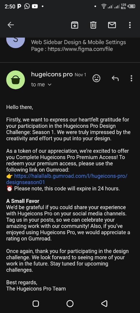 Akinbolade58127's tweet image. 🙏 Thrilled and honored to share some exciting news! I received an email from
@huge_icons

recognizing my work in the Hugeicons Design Challenge: Season #1. I can&apos;t thank them enough for this incredible opportunity! 📷 #DesignRecognition #figma #uiuxdesign #uiux #productdesign