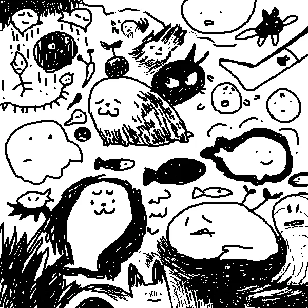 描きたいものがないけどなにか描きたい状態で描いた