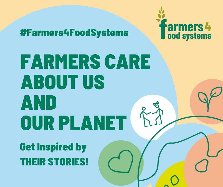 Farmers4FoodSys's tweet photo. Good #nutrition is vital for good #health.
#Farmers feel the responsibility of feeding the world and are ready to do more so all people can access and enjoy healthy food 🍲 on a healthy planet🌍!

Watch our #Farmers4FoodSystems' video-stories:
📺 https://t.co/ezb5OICexE https://t.co/XLUV8vSvcV
