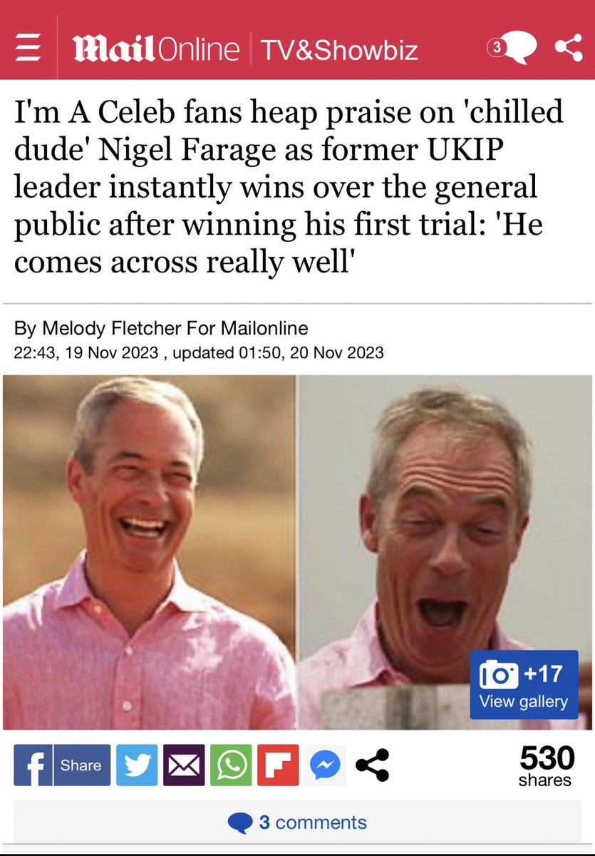 It appears Nigel Farage is ‘trending’. He’s also living rent free in every single Leftist frontal lobe. 

#ThingofBeauty 🤣🤣