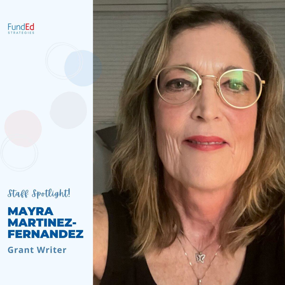 🌟We are thrilled to spotlight Mayra Martinez-Fernandez!🌟Mayra enjoys working out, hiking, reading, watching cerebral tv shows and movies, spending time with her dogs, children, and friends, traveling, and following politics and policy issues.

#socialimpact #staffspotlight