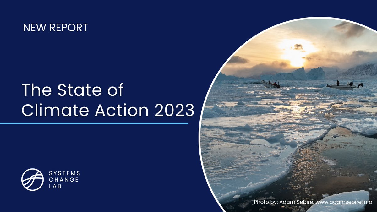 📢 The new #StateofClimateAction 2023 report outlines a roadmap that the world can follow to avoid increasingly dangerous and irreversible climate impacts, while minimizing harms to biodiversity and food security. Read more: bit.ly/3MDbkQD #COP28