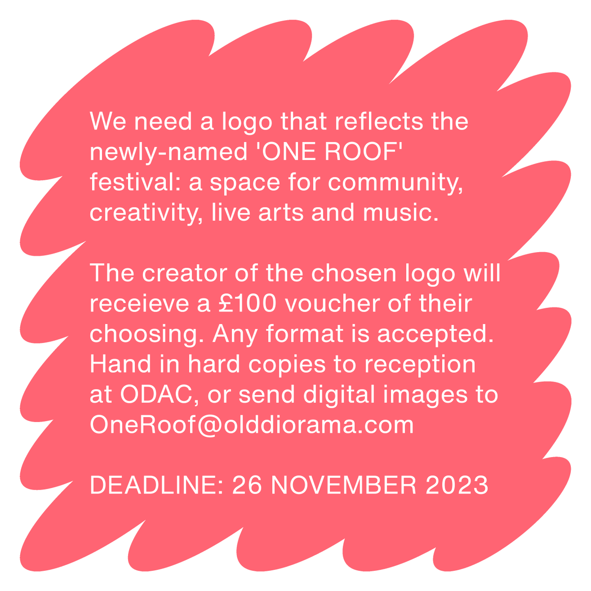 One Roof: Festival of Homeless Arts tweet media