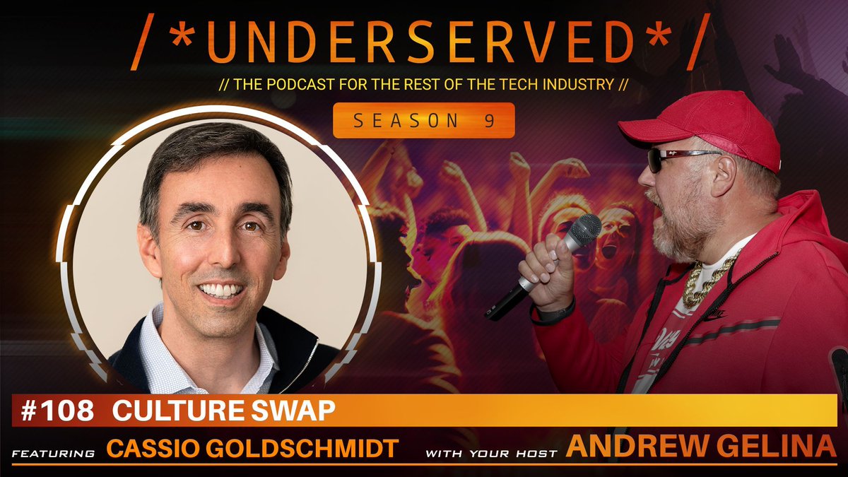 Season 9 is out now! Episode #108 of Underserved features Cassio Goldschmidt. Listen now at buff.ly/40z9C8X  - no podcast client needed! Also available on Apple Podcasts, Google Play, and Spotify! 

#boston #podcast #software