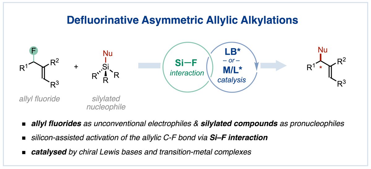 The article “Defluorinative Asymmetric Allylic Alkylations” is published in Synlett @thiemechemistry  as part of the 13th EuCheMS Young Investigators Workshop special issue, authored by @paularm_9, @jordiduran6 & @MGisbert1995 | @Organica_UB 
Read it here👉🏼shorturl.at/tPX24