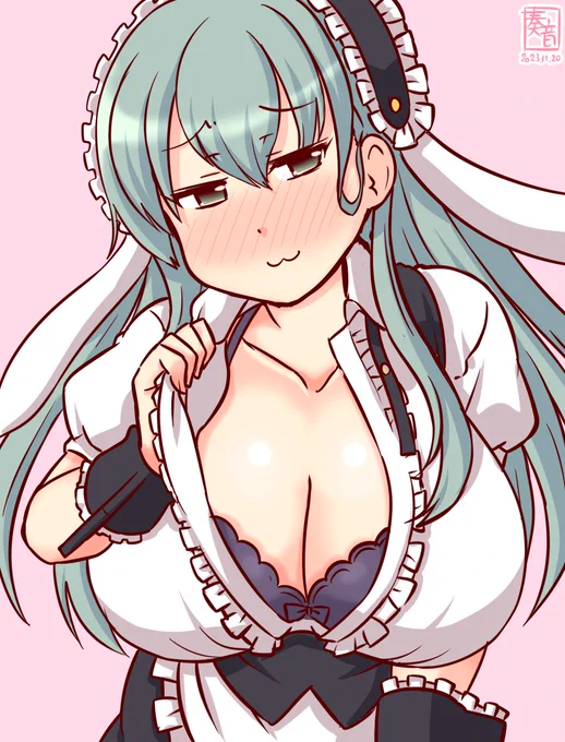「んぉ、どうするぅ? ナニするぅ?」#艦これ版真剣お絵描き60分一本勝負_20231120#鈴谷 