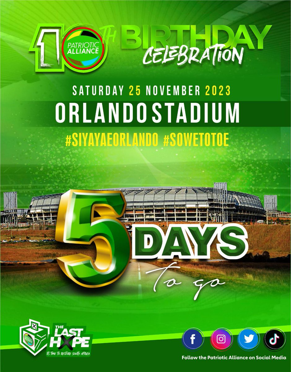 Theo76878340's tweet photo. 25 November 2023 | Orlando Stadium | Ons Baiza Nie | #SOWETOTOE #SIYAYAEORLANDO #PAVISION2024 #THELASTHOPE https://t.co/iMFaStylSr