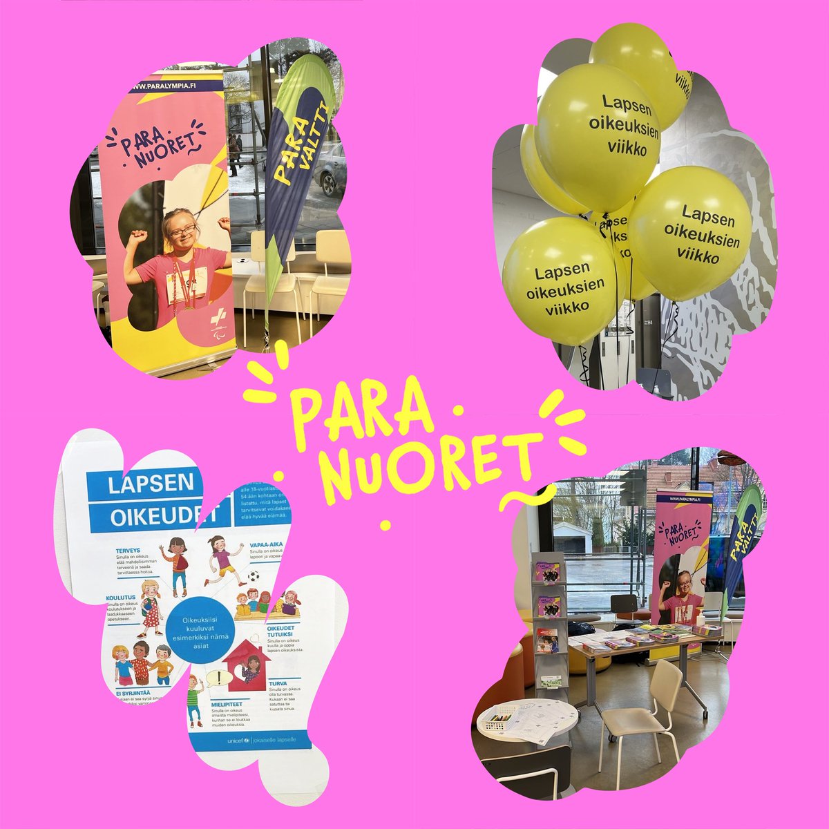 FinnParalympic's tweet photo. Hyvää #LapsenOikeuksienPäivä'ä 💙

#Paranuoret juhlisti tänään @uls2017 :ssa näitä oikeuksia @maliketoiminta @Leijonaemot @MLapselle @HelsinkiMissio &amp; @HelsinkiLiikkuu kanssa.

Myös #liikunta &amp; #urheilu kuuluvat jokaiselle lapselle ja nuorelle.

👩‍🦯👨‍🦽 https://t.co/MwdqhgddCR https://t.co/LgJTlmmthF