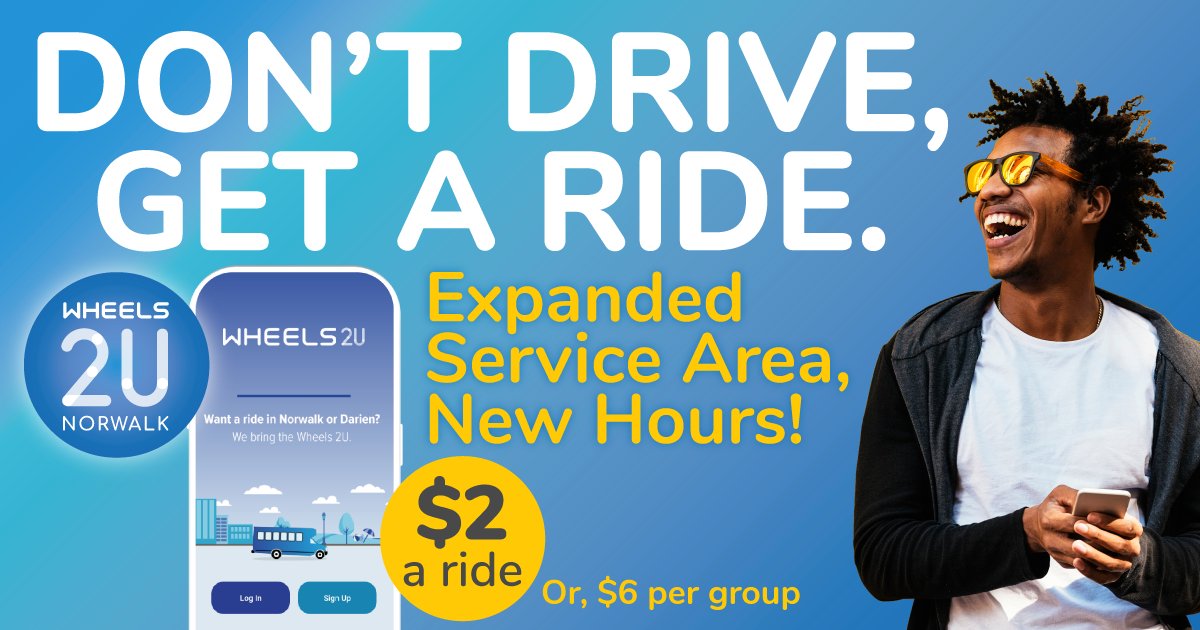 CTrides's tweet photo. Big News, Norwalk! π
Wheels2U Norwalk has expanded its service area. Whether you're commuting or exploring, Wheels2U has you covered.
πΊοΈ Check out the updated service map at https://t.co/m9z6DBK2wm
#CTrides #Wheels2UNorwalk #PublicTransportation #TakeTransit #TransitIsATrip https://t.co/5Audy9ZYIC