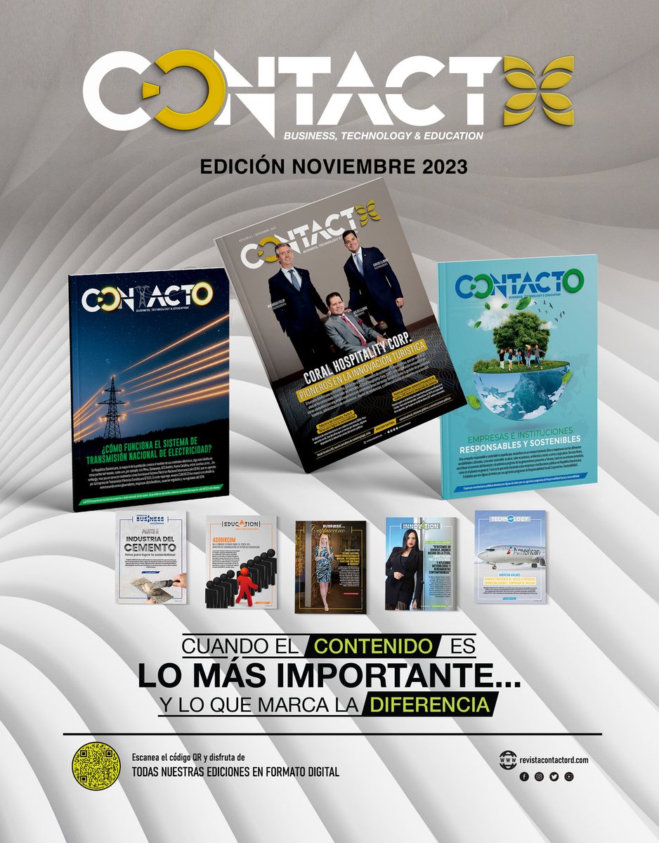 Este martes circula nuestra edición de noviembre en la que traemos tres portadas imperdibles. 

#revistacontacto