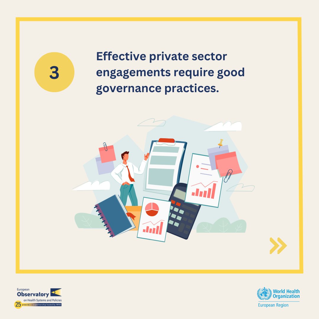 European Observatory on Health Systems & Policies (@obshealth) on Twitter photo 📚Good governance of private sector engagements supports:
- operational success
- resource allocation
- meeting policy objectives & #healthsystem goals
⬇️Read about it in our new policy brief with <a href="/WHO_Europe/">WHO/Europe</a> launched at #EPH2023 #OBSatEPH
📘tinyurl.com/OBSPrivateSect…
1/ 📚Good governance of private sector engagements supports:
- operational success
- resource allocation
- meeting policy objectives & #healthsystem goals
⬇️Read about it in our new policy brief with <a href="/WHO_Europe/">WHO/Europe</a> launched at #EPH2023 #OBSatEPH
📘tinyurl.com/OBSPrivateSect…
1/