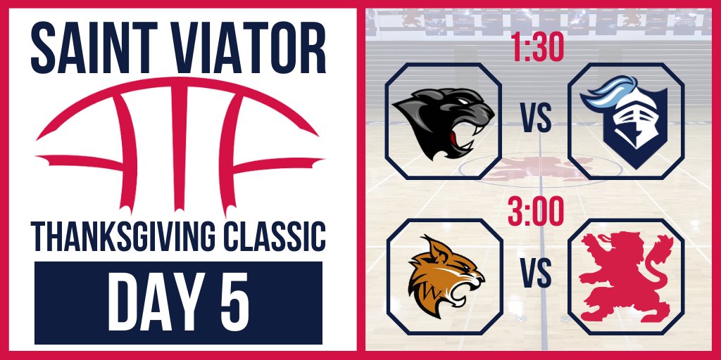 ViatorClassic's tweet photo. Catch the FINAL day of 46th annual @ViatorClassic this afternoon! @ProvisoWBball vs. @ProspectHoops in Game 1 and @LHSwildcatBball vs. @stviatorbball in Game 2.
Join us in the gym or LIVE via @ViatorAthletics HudlTV:
https://t.co/CV1J4GTgAR
#ViatorClassic46 https://t.co/zE2Vl9cQJ1