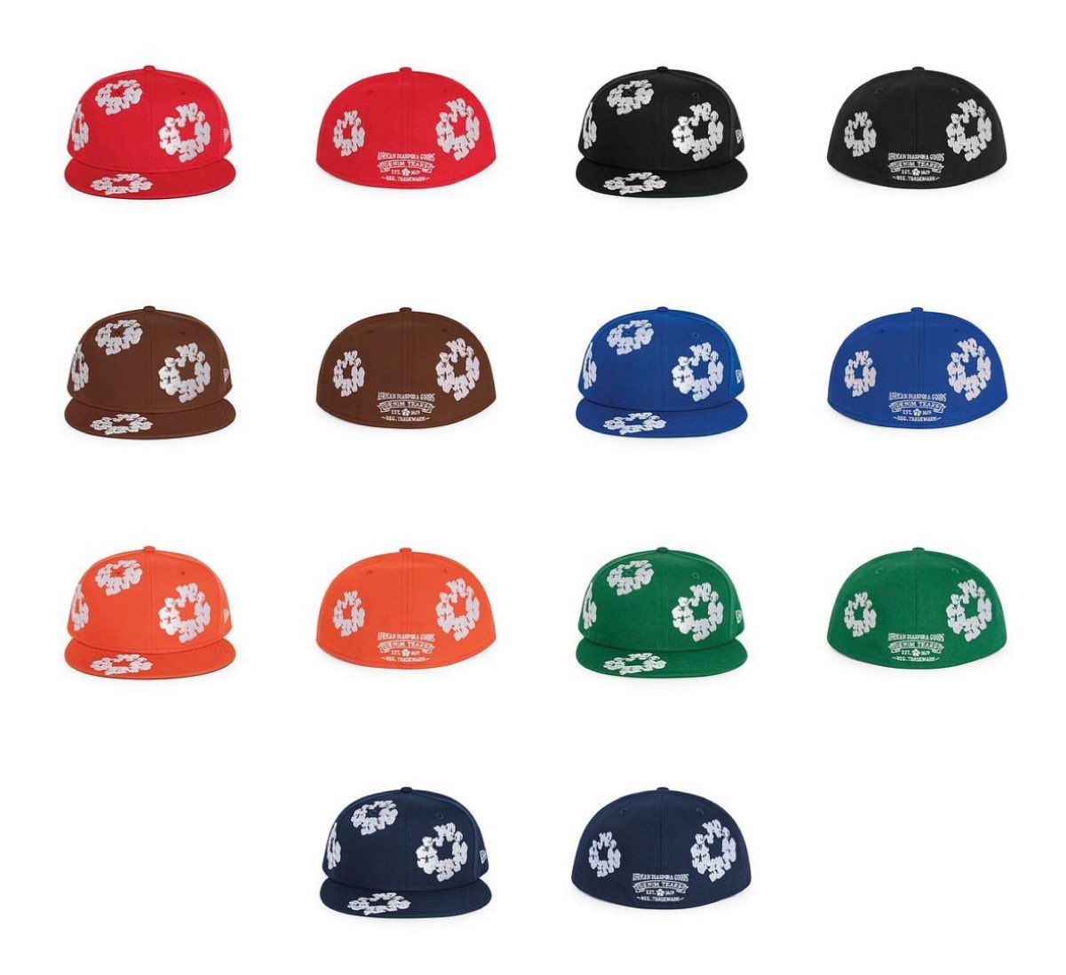 Denim Tears × New Era Cotton Wreath 59FIFTY 全7色が日本時間11月22