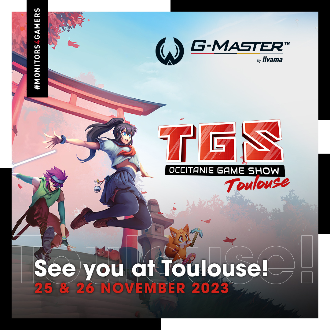 Calling all gamers and pop-culture enthusiasts!📢 Get ready to game on at #TGS2023 Toulouse #withiiyama. Immerse yourself in the action with the #GMaster Gold Phoenix screens and feel the adrenaline in #simracing cockpits with the GB3467QSU and G4380UHSU.🎮 See you there!