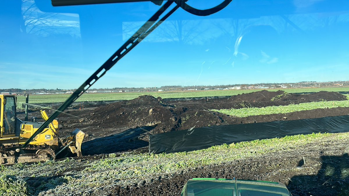 Very productive Muck ground being bulldozed for a warehouse not farm related … #greenbelt #hollandmarsh