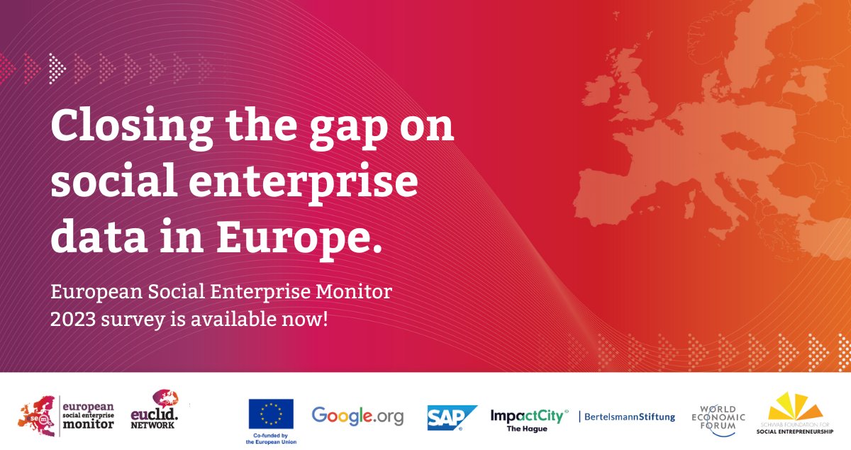 #SocEntMonitor needs your input to boost the impact-driven community in Europe! 📈 Take the survey to inform decision-makers in government, civil society, and the market on the challenges faced by #SocialEnterprises today.  

🔗 Access the survey: euclid.fra1.qualtrics.com/jfe/form/SV_6Q…