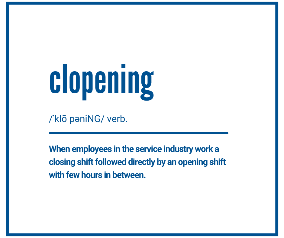 United4ALICE's tweet photo. Ever #clopen?
ALICE workers in the retail & restaurant sectors will be #clopening more often this #BlackFriday and into the busy #holidayseason. This means having barely enough hours for sleep, let alone other activities. https://t.co/ALZqPThpSs #UnitedForALICE #workingpoor https://t.co/mdEkNUDSnF