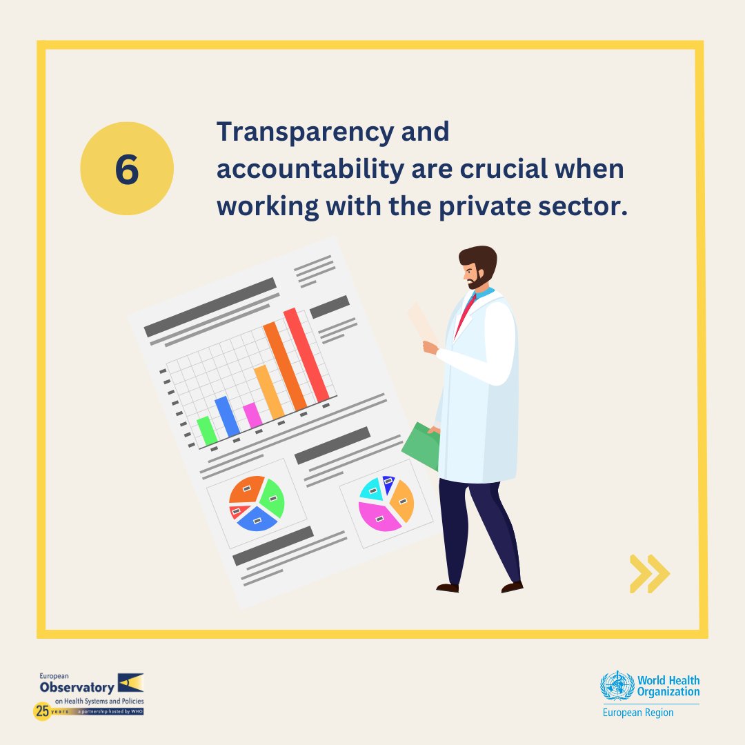 ✅Open and transparent information is - closely linked to #publictrust - needed to safeguard the integrity of government bodies dispensing large amounts of 💰 Read more: tinyurl.com/OBSPrivateSect… 📒Continuing our thread on the new #privatesector policy brief w/ @WHO_Europe 4/