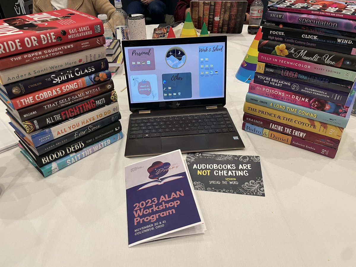 Officallly have set-up camp for the #ALAN23 workshop! Excited to delve right in! <a href="/ALANorg/">ALAN</a>