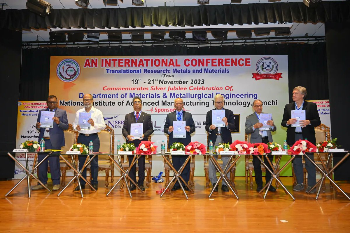 niamt_ranchi's tweet photo. The Department of #Materials and #Metallurgical #Engineering at #NIAMT has etched an indelible mark in academia and the scientific community.Commemorating its 25th anniversary, the department is organizing a 3-day #internationalconference centred around the theme “#TRMM". https://t.co/XsU37Spr7W