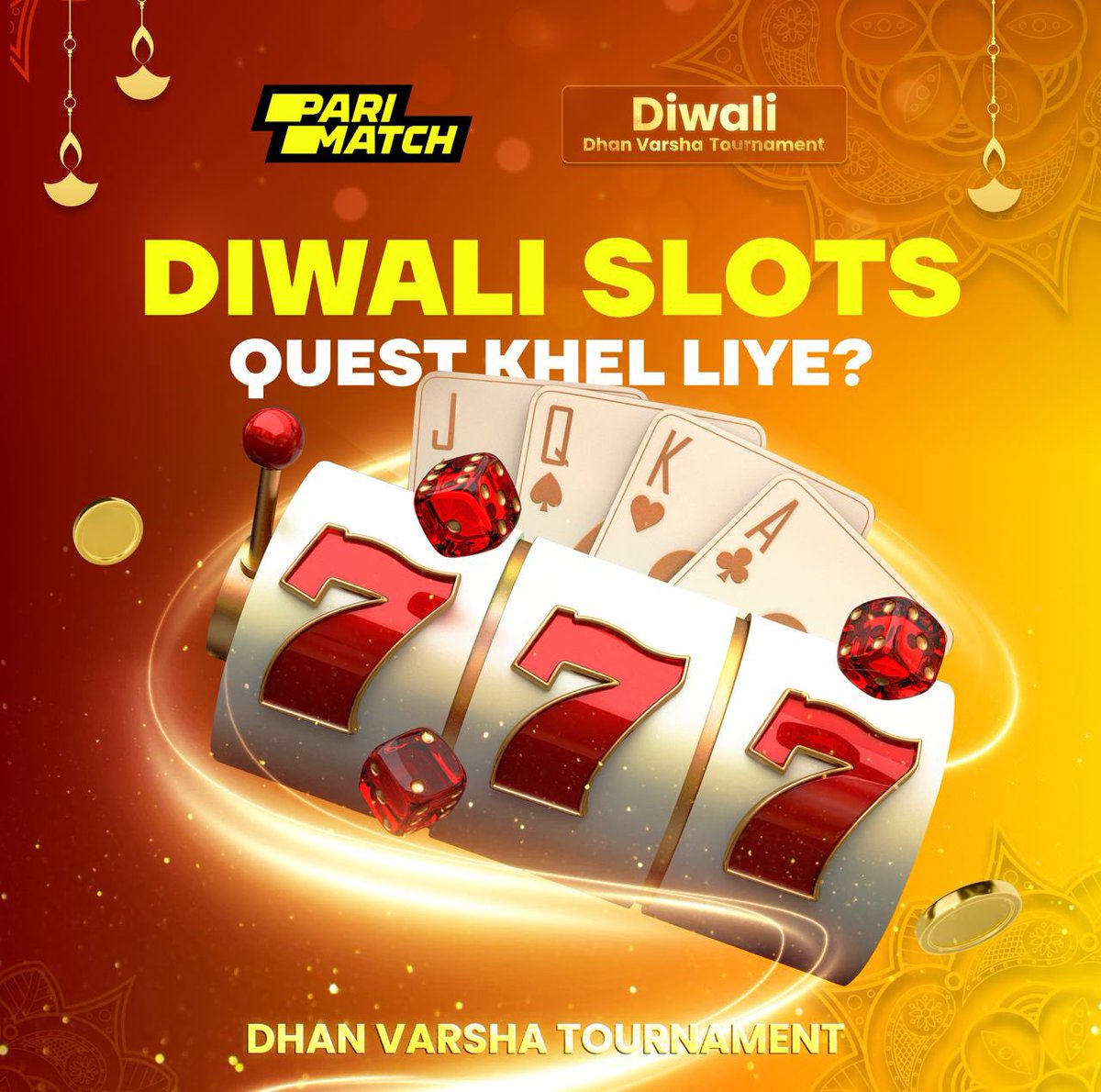 Batao batao, khele ki nahi? If not, play now!

Embark on the ultimate Slots Quest in the Diwali Dhan Varsha Tournament! 🎰✨ 

Your golden opportunity to spin, win, and claim incredible rewards is here 👇👇