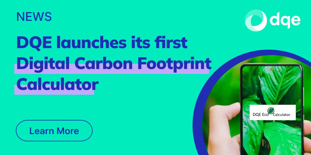 🌍Exciting News! 🚀 We're thrilled to announce the launch of our groundbreaking solution at DQE – the first Digital Carbon Footprint Calculator! 🌿#DataSustainability #CRM #DQE #Innovation #dataquality #DQM 
➡ Find out more: dqe.tech/en/CSR-at-DQE/
[𝗙𝗥] dqe.tech/la-rse-chez-dq…