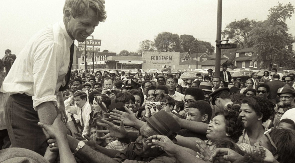Robert F. Kennedy would be 98 today 🇺🇸 When he was killed while running for President in 1968, he was proposing a radically different path for America than the endless wars and growing poverty which defined his era. RFK: “The [GDP] does not allow for the health of our children,…