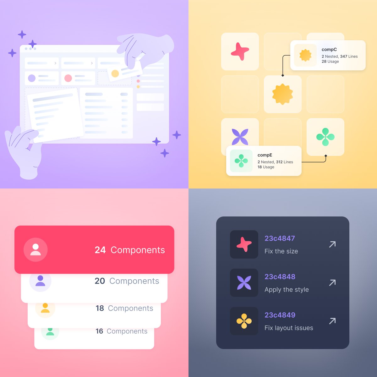 BerryjamDev's tweet photo. Updates on Berryjam Cloud 🔥:   
✨Redesigned dashboard to provide more components insights and usage analysis
✨Investigate on most complex and bulky components
✨Identify your top contributors and their git commits
✨View git commit history for each component 

#vuejs #nuxtjs https://t.co/3ISl23pRca
