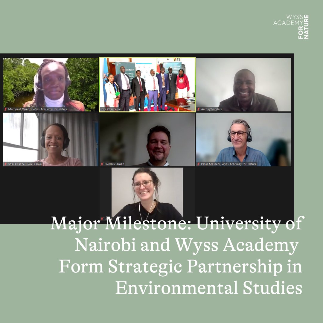 Wyss Academy for Nature (@wyss_for_nature) on Twitter photo Wyss Academy for Nature & Wangari Maathai Institute for Peace & Environmental Studies, <a href="/uonbi/">University of Nairobi</a> began a milestone collaboration today! In Biodiversity, Water, Climate, Sustainability & Environmental Governance -Strengthening institutional collaboration between global North & South. Wyss Academy for Nature & Wangari Maathai Institute for Peace & Environmental Studies, <a href="/uonbi/">University of Nairobi</a> began a milestone collaboration today! In Biodiversity, Water, Climate, Sustainability & Environmental Governance -Strengthening institutional collaboration between global North & South.