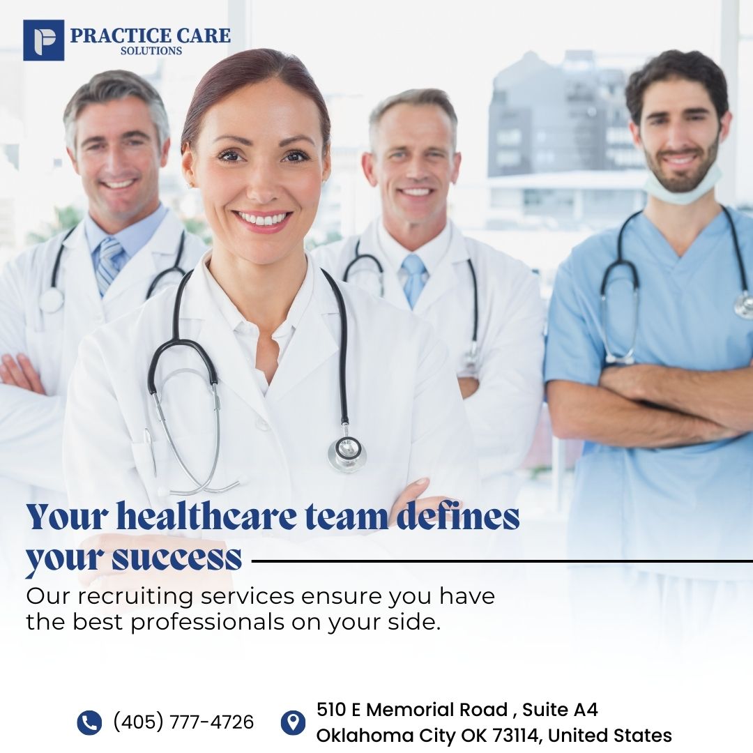 Healthcare Recruiting Services 🌟👨‍⚕️
Finding the right talent is essential. Our recruiting services ensure you have the best healthcare professionals on your team.

#HealthcareRecruiting #TopTalent #PracticeCare #Edmond #OK #UnitedStates #Oklahoma