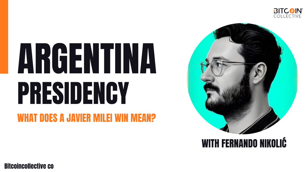 BitcoinColl's tweet photo. 🎥 We're going live at 6pm GMT tonight!

With @basedlayer, Director of Marketing at @Blockstream and creator of @BTCPerception to talk about the Argentina presidential win for Javier Milei!

It will be streamed to X (Twitter). If you want to ask a question on the livestream? Sign up here to watch and ask: https://t.co/4mXkkXxd0G

#argentina #javiermilei #bitcoin #money