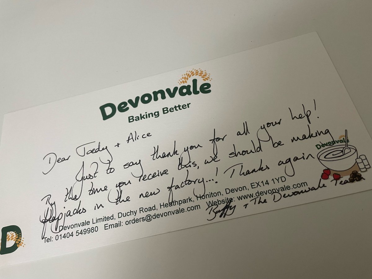 Just wanted to say a massive thank you to Buffy and the team at <a href="/DevonvaleBakery/">Devonvale Bakery</a> for these amazing sweet treats! 🍬

Cheers guys!