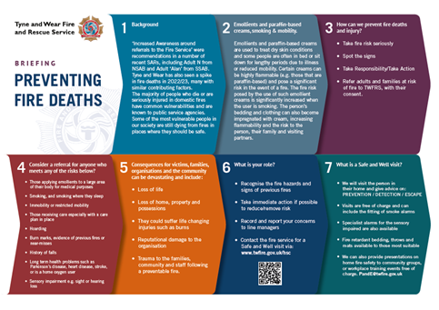 We've just from @Tyne_Wear_FRS about their role in #Safeguarding, and they do much more than meets the eye! Regionally, partners have been working together to reduce fire deaths. Have a look at this helpful briefing. ntsab.org/s/Preventing-F…