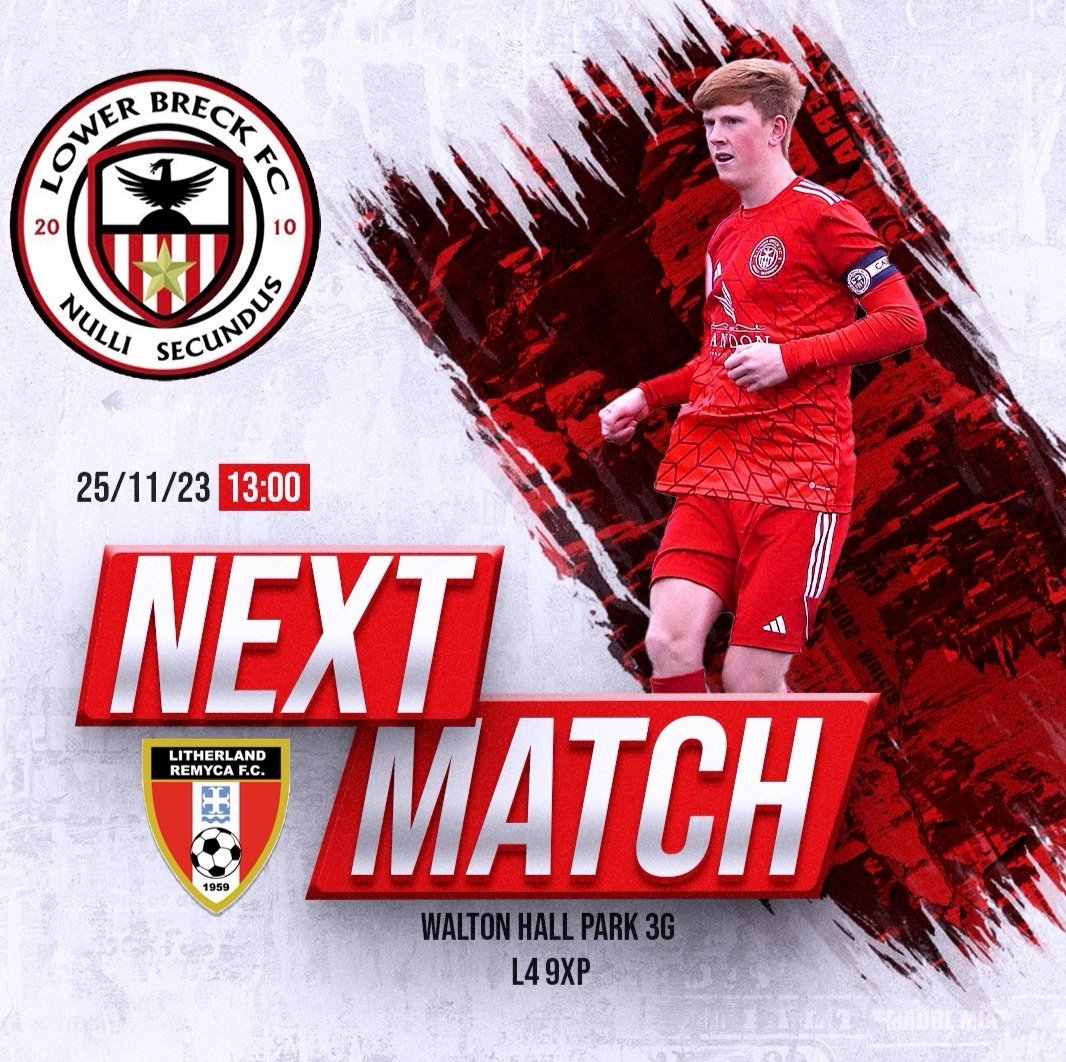 Back to league action this Sat after last week's cup win, lads are away to remyca, sure it will be another tough encounter and hopefully we can get the 3 points ⚽UTB <a href="/lowerbreck/">LOWER BRECK FC</a>