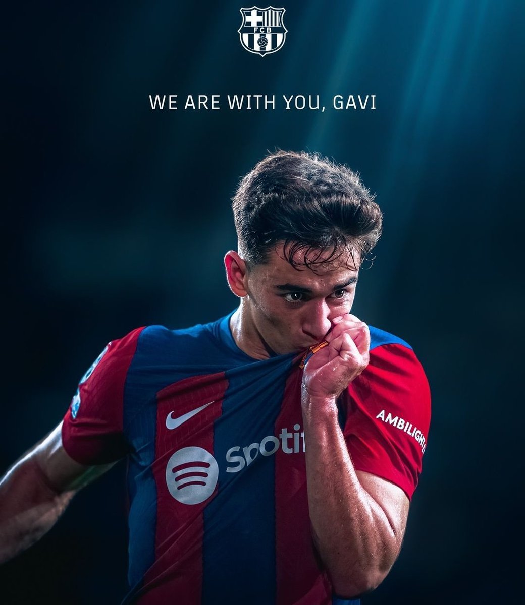 2Ajinx's tweet photo. Get well soon our golden boy❤️💙
#everyonewithgavi 
#gavi
#FCBarcelona https://t.co/gRLnWThXAM