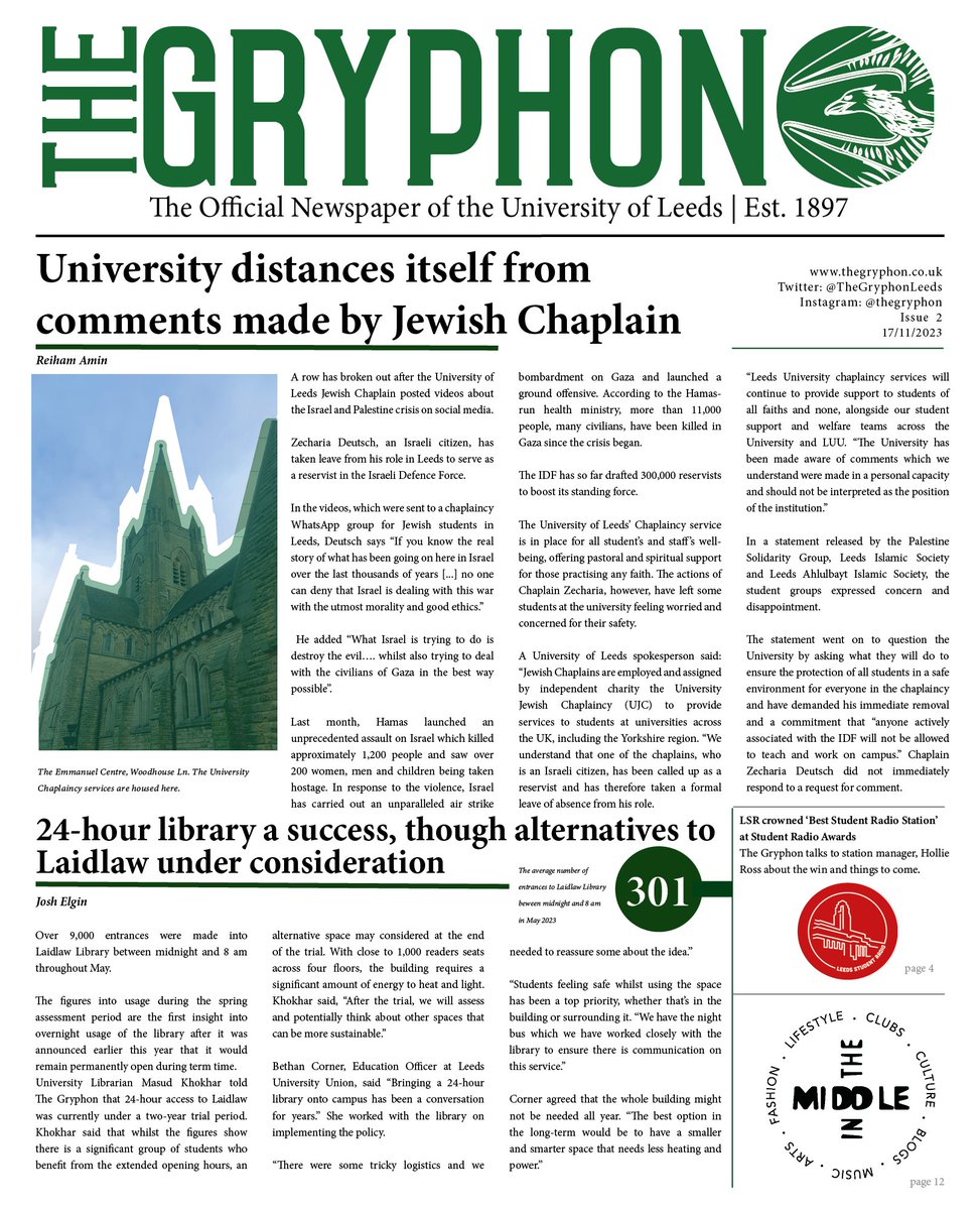 Our November print issue is out now! Read the breaking stories on campus. Grab your copy in your school, LUU, campus cafés and libraries!