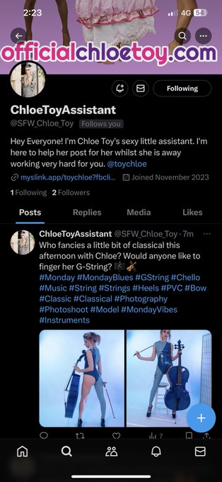 Go and give my other account @SFW_Chloe_Toy incase ya know I lose this account X https://t.co/GeghwY<a class="tags" target="_blank" title="On Twitter" href="/?out=eyJ0eXAiOiJKV1QiLCJhbGciOiJIUzUxMiJ9.eyJpYXQiOjE3MjI1Njg1NjgsImlzcyI6InR3cG9ybnN0YXJzLmNvbSIsIm5iZiI6MTcyMjU2ODU2OCwiZXhwIjoxNzU0MTA0NTY4LCJyZWRpcmVjdF91cmwiOiJodHRwczovL3R3aXR0ZXIuY29tL1NGV19DaGxvZV9Ub3kifQ.eEkrgyigTkkRG4HimUGyx6BsmgJ3Pe5erHmph-HFt_mzyLOisVyCSzfrbANIloe_JBotVEndDvL2Do5OfretQw">@SFW_Chloe_Toy</a>
