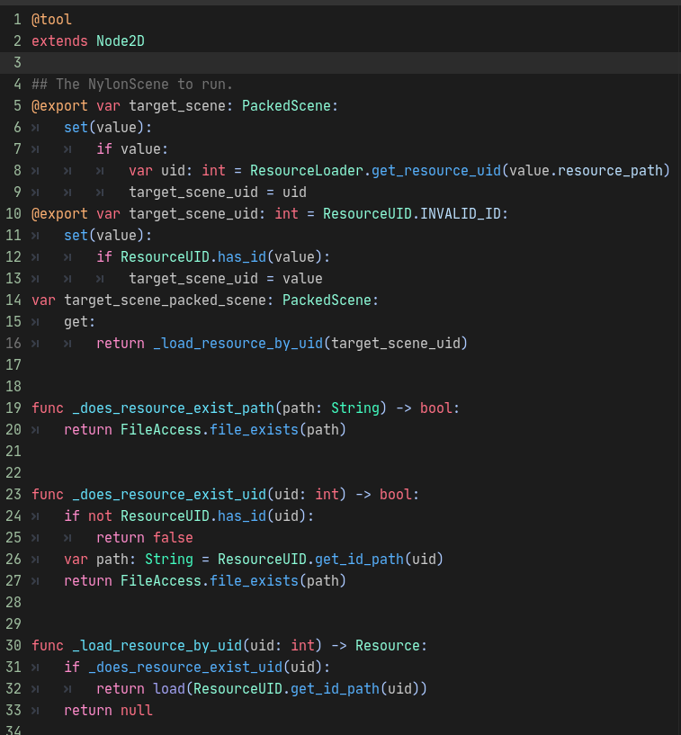 the_duriel's tweet image. #GodotTips #GodotEngine: How to export a resource without loading it, but still have an automatically updating reference to it, that will persist even if you move and rename the resource.

This circumvents cyclic references with exported PackedScene resources!