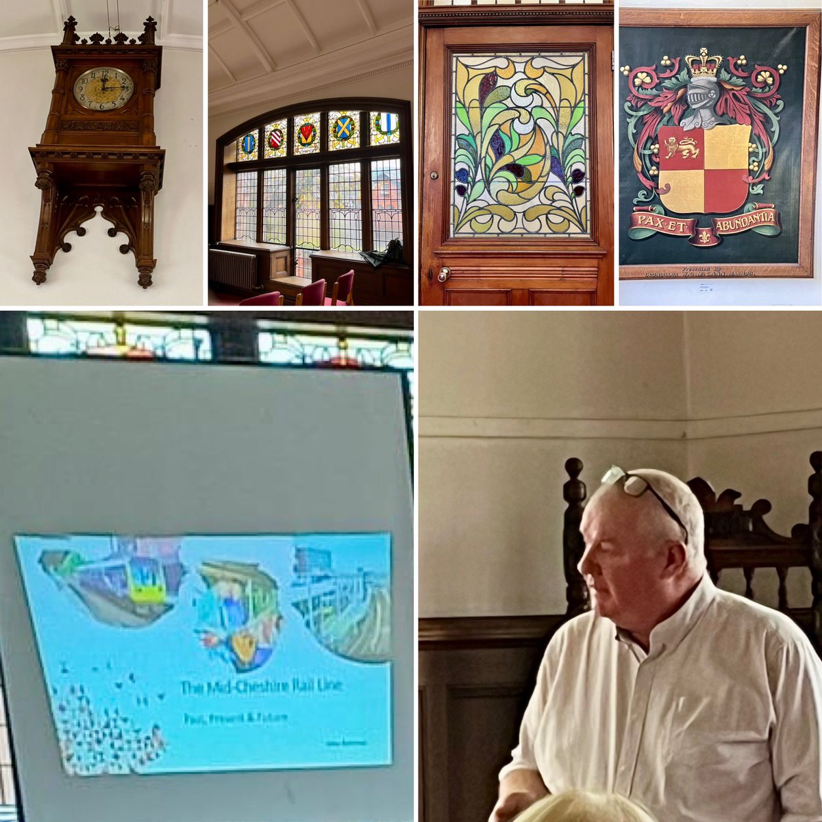 FoAInterchange's tweet image. Volunteer @BattmanMichael gave a brilliant presentation today on the #MidCheshireLine 
for #u3a #Hale &amp;amp; District group in the fabulous #Altrincham Town Hall. @MidCheshireCRP @northernassist